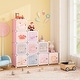 preview thumbnail 4 of 19, Costway 12-Cube Kids Wardrobe Baby Dresser Bedroom Armoire Clothes