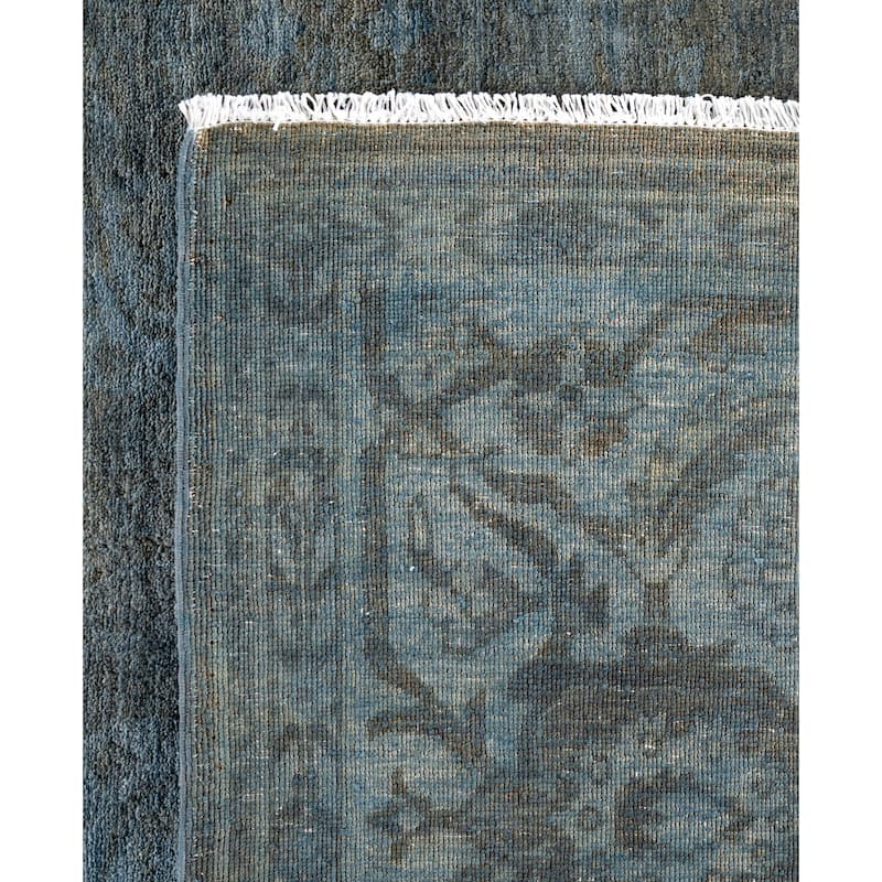 Overdyed One-of-a-Kind Hand-Knotted Area Rug - Gray - 8' 3" x 10' 1"