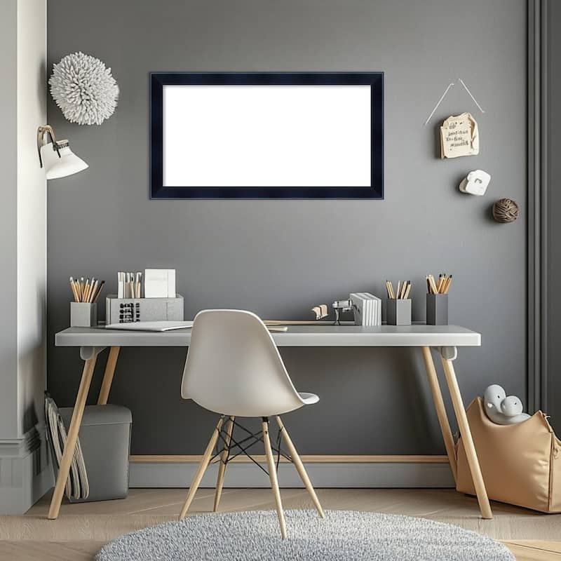 Amanti Art Madison Black Framed Dry Erase Magnetic Board