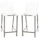 preview thumbnail 3 of 8, Pure Decor Clear Acrylic Counter Stool- Set of 2