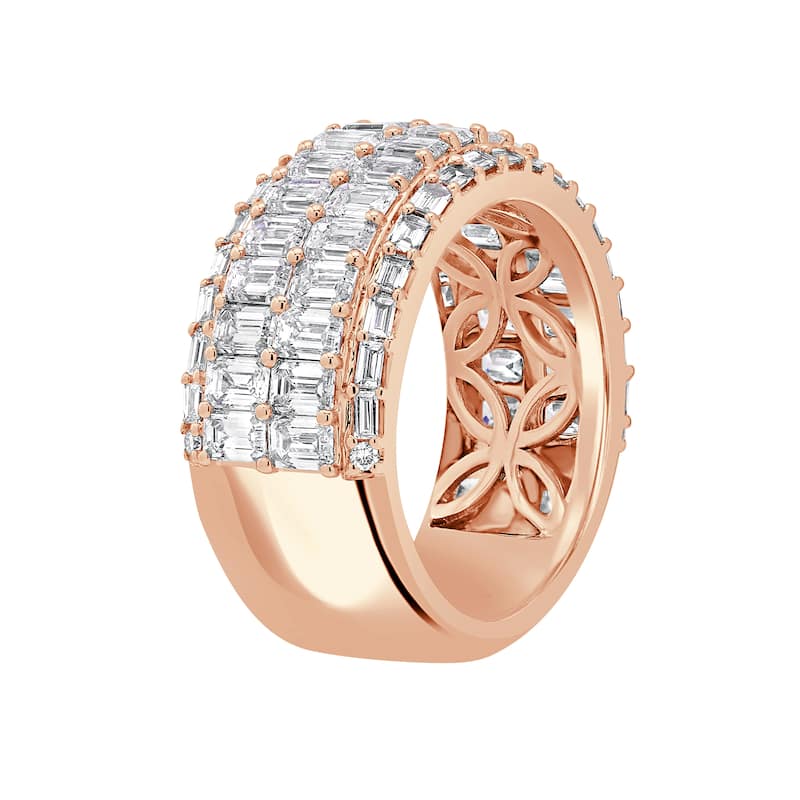 Auriya 14k Gold 4.00ctw Lab Grown Diamond Anniversary Ring (F-G VS)