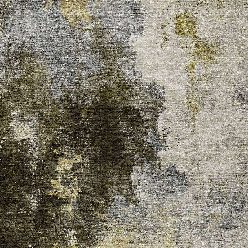 HomeRoots Abstract Transitional Rectangle Outdoor Rug