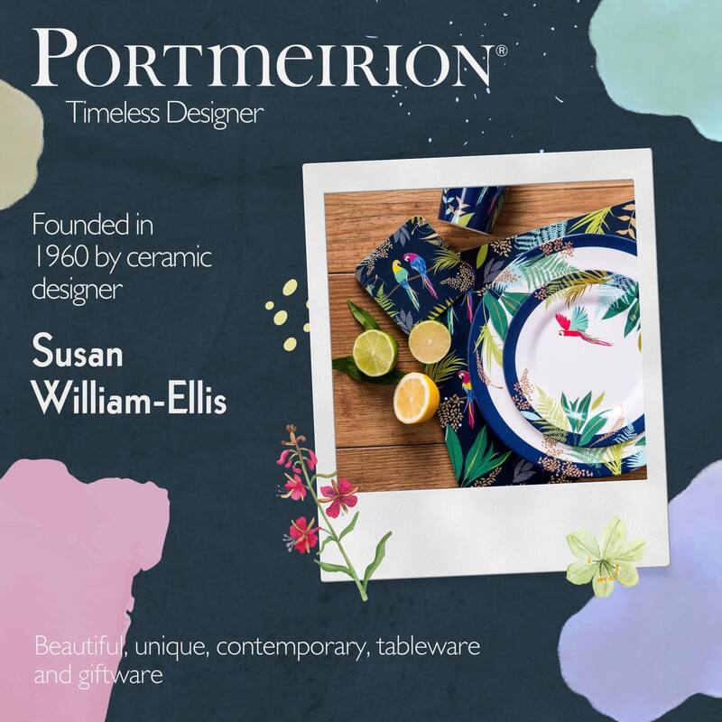 Portmeirion Home and Gifts Set of 4 Melamine Bowls - 6 in