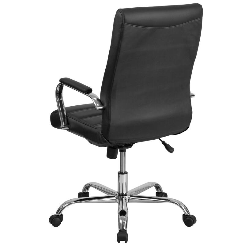 High Back LeatherSoft Executive Swivel Office Chair with Chrome Base