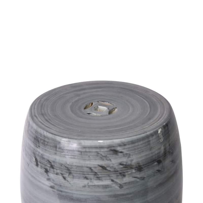 Iron Gray Village Garden Stool - 13x13x17