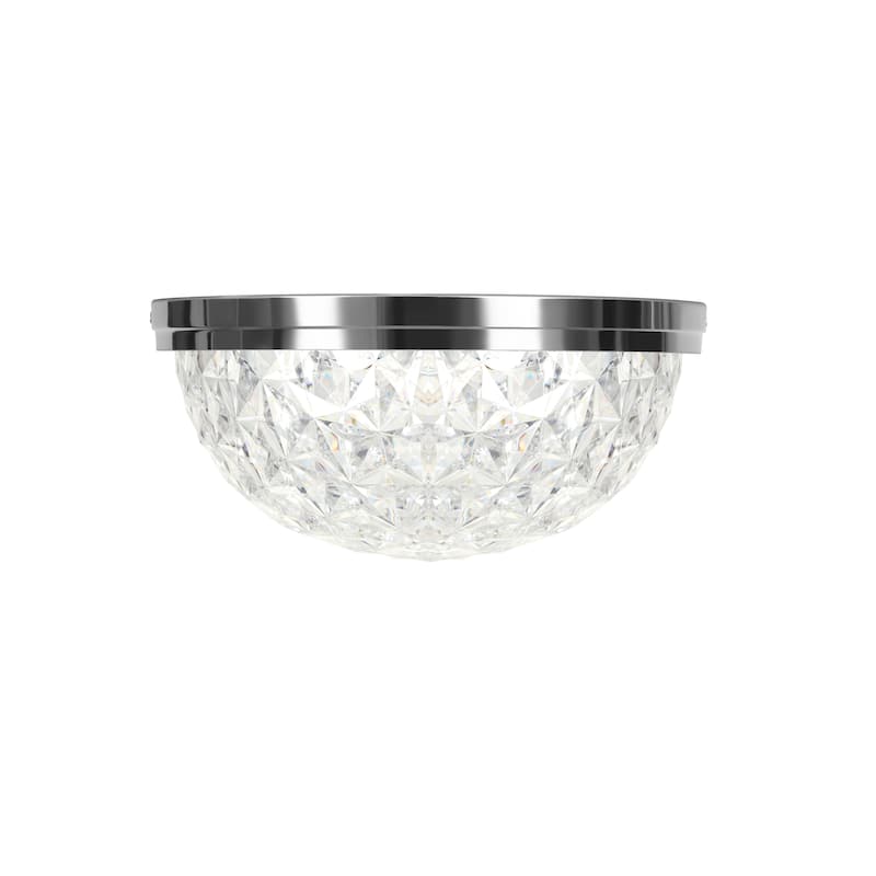 13-in Brushed Nickel Integrated LED Flush Mount Light - Brushed Nickel