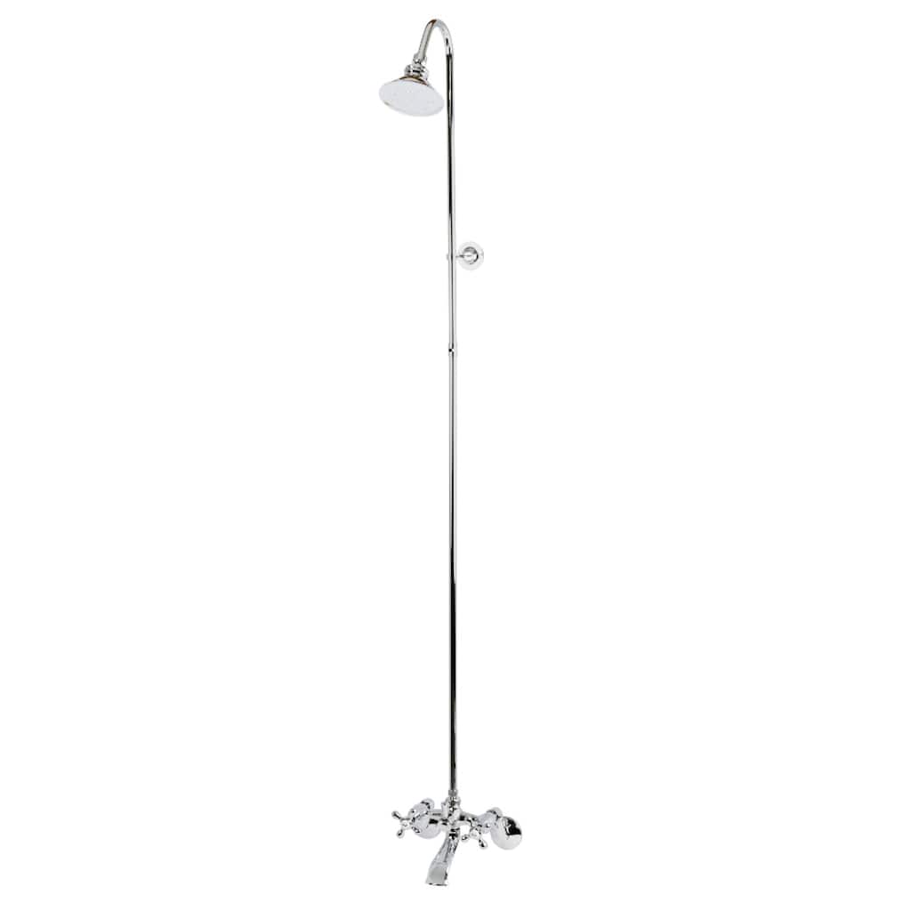 Vintage Shower Combo in Polished Brass