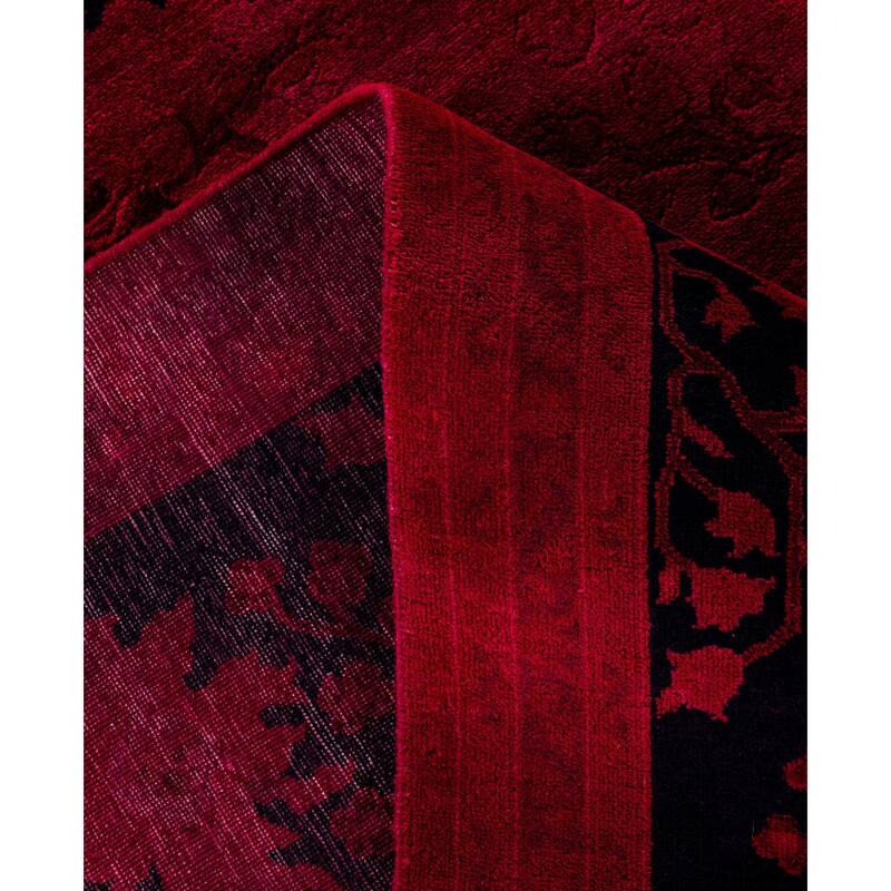 Overdyed One-of-a-Kind Hand-Knotted Area Rug - Pink - 8' 2" x 9' 10"