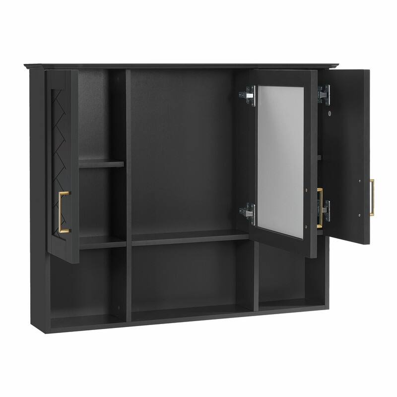 35" 2-in-1 Wall-Mounted Medicine Cabinet - High-Definition Mirror with Storage, Adjustable Shelves & Soft-Close Doors