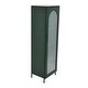 preview thumbnail 40 of 51, Solstice Metal Cabinet with 3 Adjustable Storage Shelves and Arched Glass Door