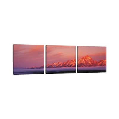 iCanvas "Teton Range, Grand Teton National Park, Wyoming, USA" by Panoramic Images 3-Piece Canvas Wall Art Set