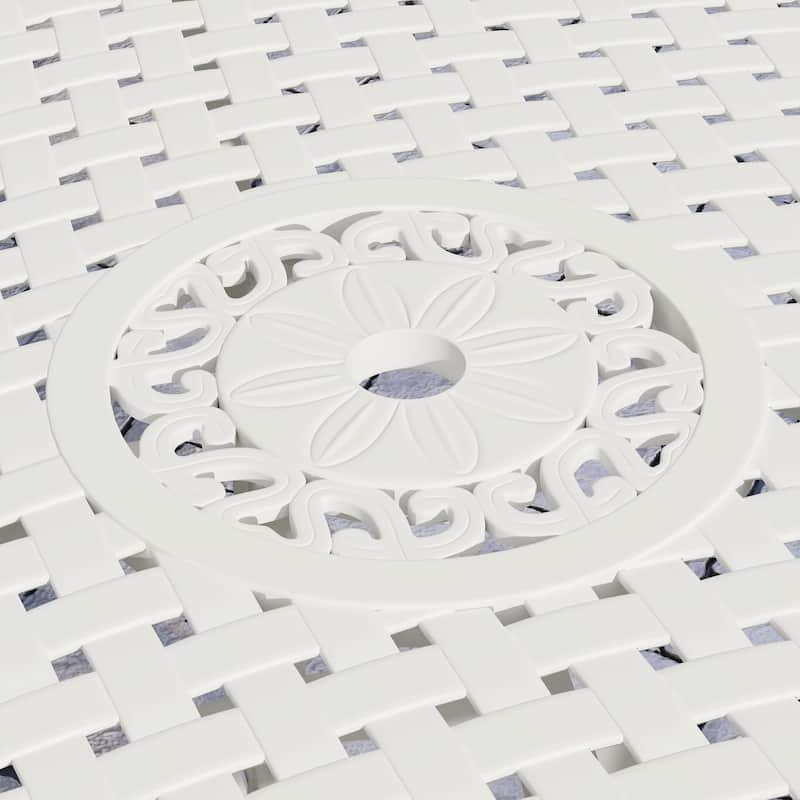 Sanibel White Outdoor Dining Table