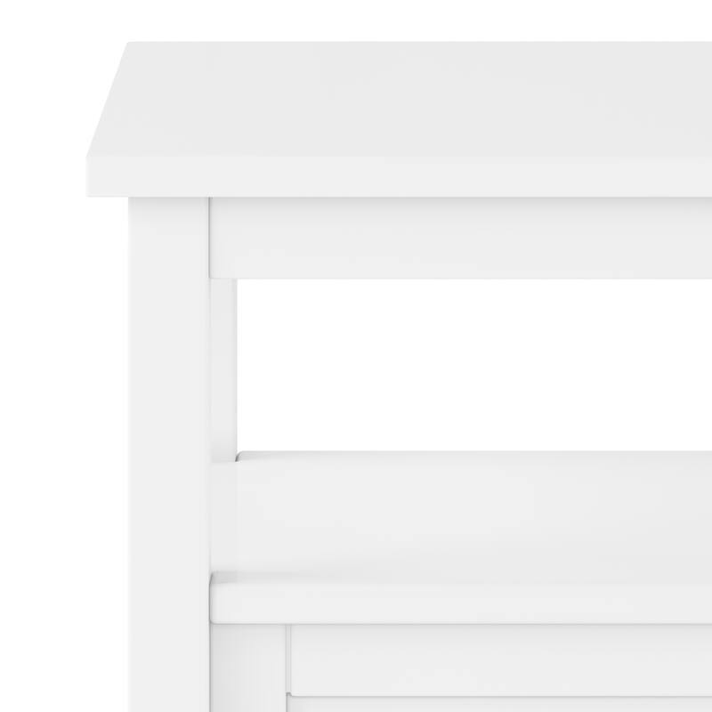 WYNDENHALL Norfolk SOLID WOOD 20 inch Wide Rectangle Transitional End Side Table - 20 inch Wide