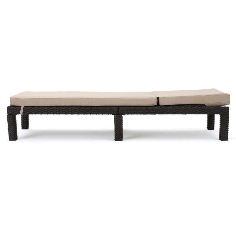 Roomfitters Adjustable Outdoor Wicker Chaise Lounge Chairs with Cushions, Stylish Patio Seating for Sunbathing and Relaxation
