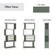 preview thumbnail 4 of 28, Furniture of America Thane Modern 4-Tier Dining Bar Cabinet with Bottle Wine Rack