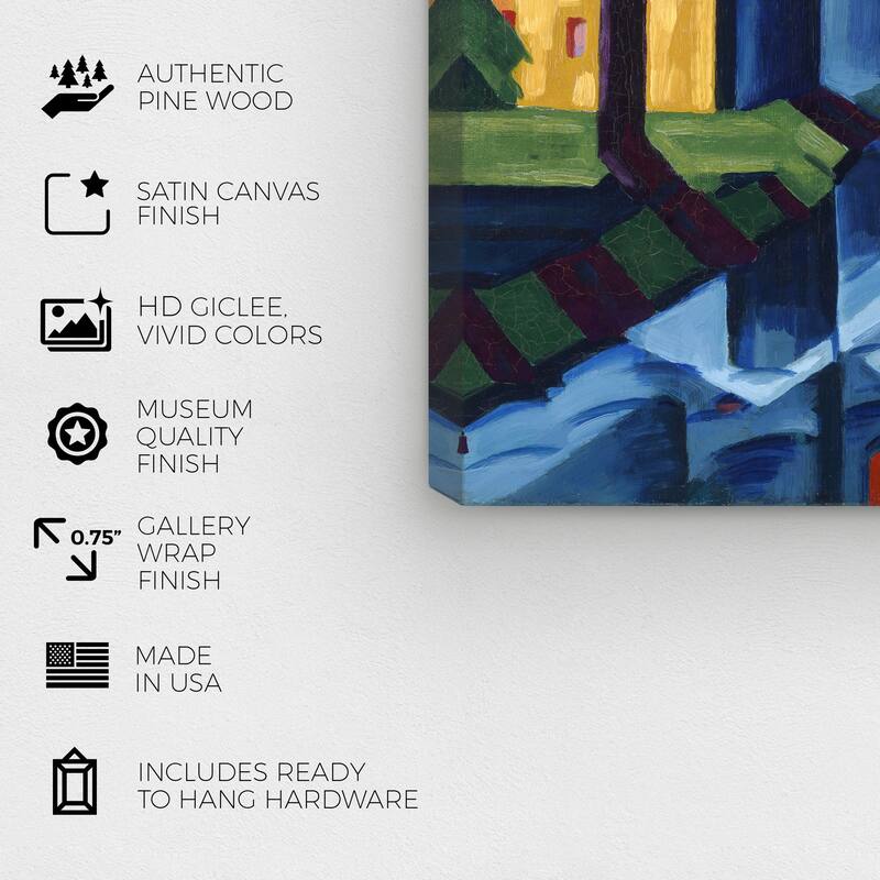 Wynwood Studio Canvas Abstract Bluemner - Evening Tones Blue and Modern & Contemporary Wall Art Canvas Print
