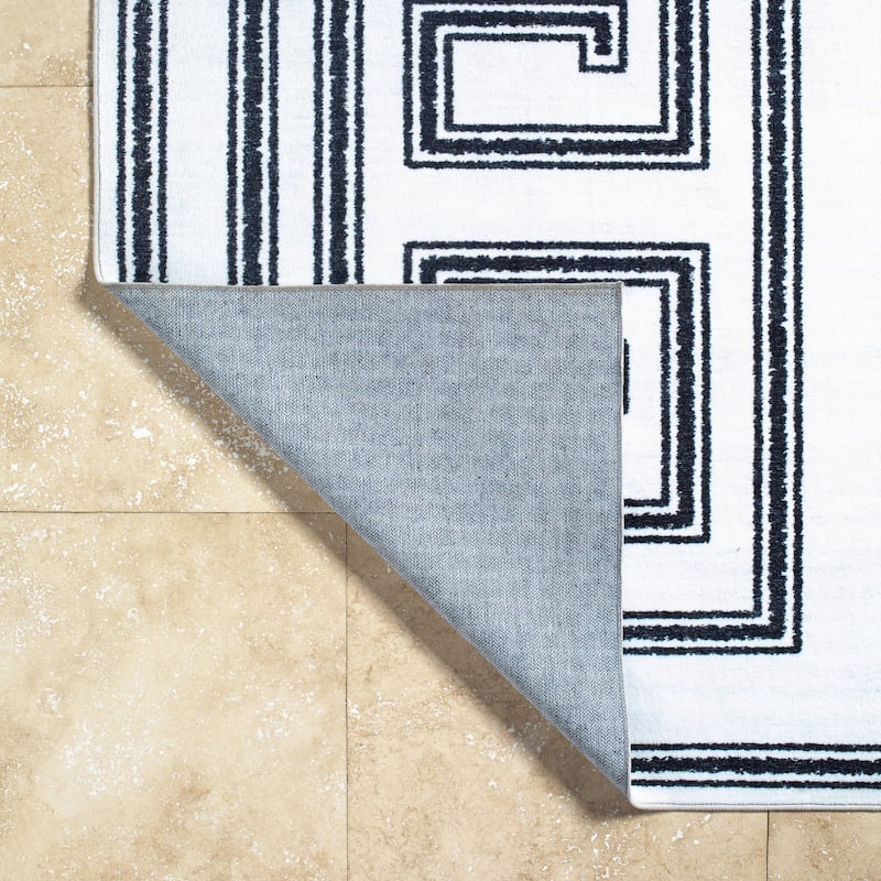 Livabliss Scandinavian Lavable Geometric Washable Area Rug