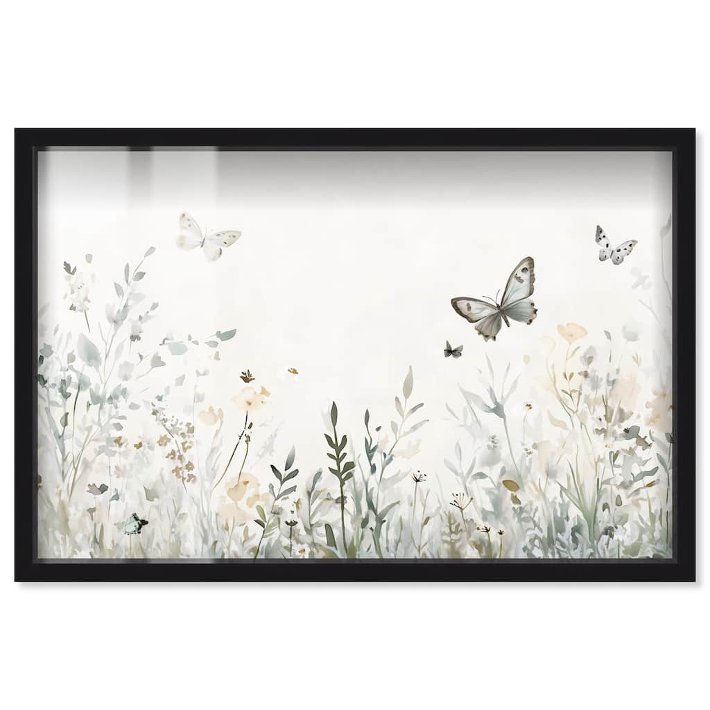 Butterfly Field Shadowbox by Art Remedy
