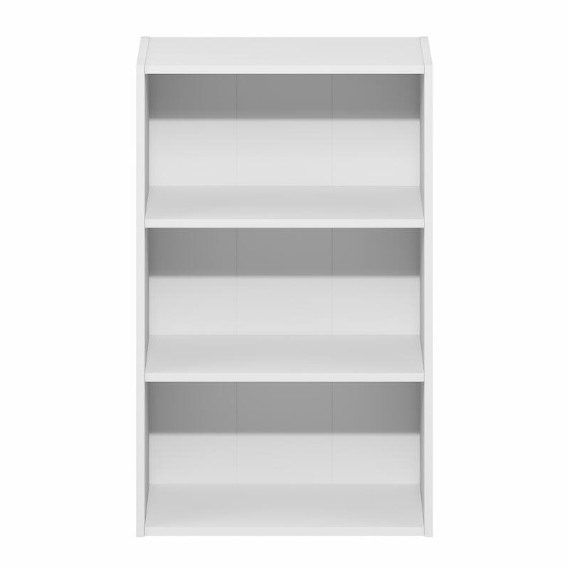 Furinno Basic 3-Tier Open Shelf Bookcase, Bookshelf, Storage Organizer, 7 x 17 x 26