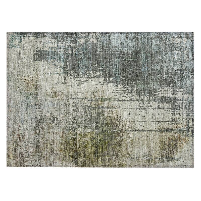 Machine Washable Indoor/ Outdoor Chantille Abstract Ombre Rug
