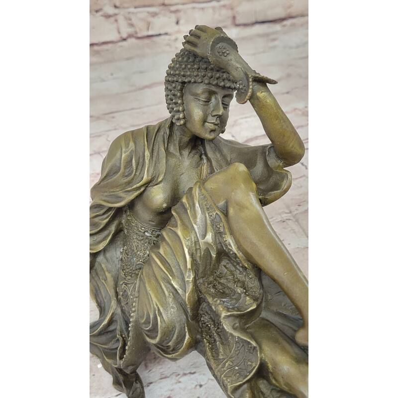 Bronze Art Deco Dancer W/Imitative Snake Sculpture Ankara Dancer Clic Artwork Hot Cast