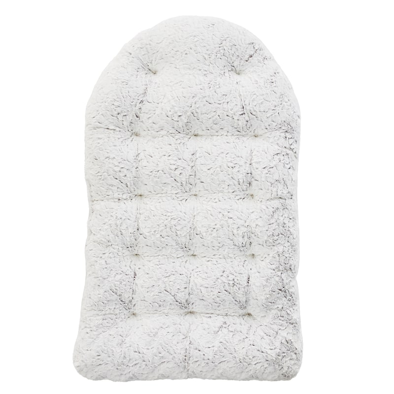Sorra Home Indoor Faux Fur Egg Chair Replacement Cushion (Cushion Only)