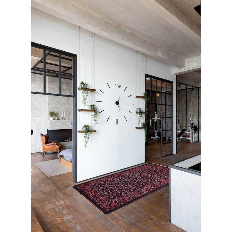 ECARPETGALLERY Hand-knotted Teimani Red Wool Rug - 3'8 x 6'3