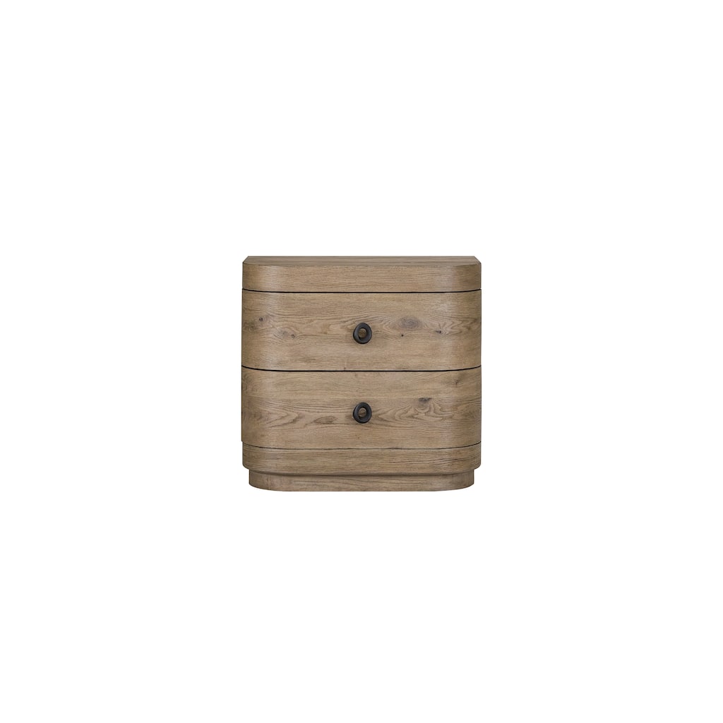 Large 2-Drawer Nightstand in English Knotty Oak