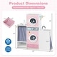 preview thumbnail 3 of 8, Gymax Wooden Kids Laundry Playset Pretend Toy Washing Machine w/