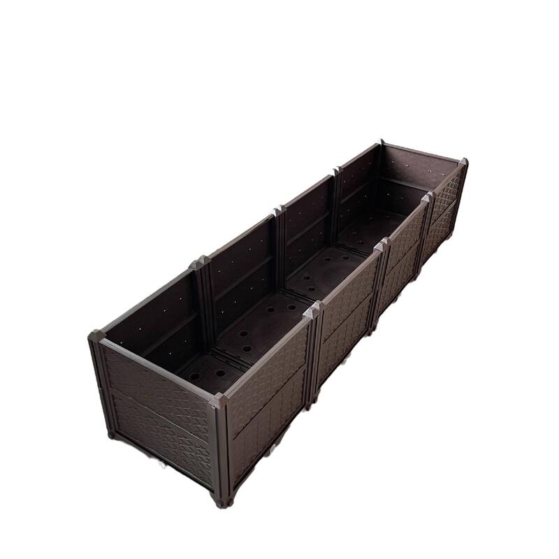 Rectangular Raised Garden Bed Kit Indoor Outdoor Planter Grow Box for
