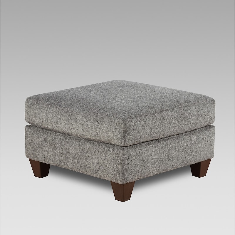 Roundhill Furniture Davoz Upholstered Cocktail Ottoman, Tori Slate - Grey