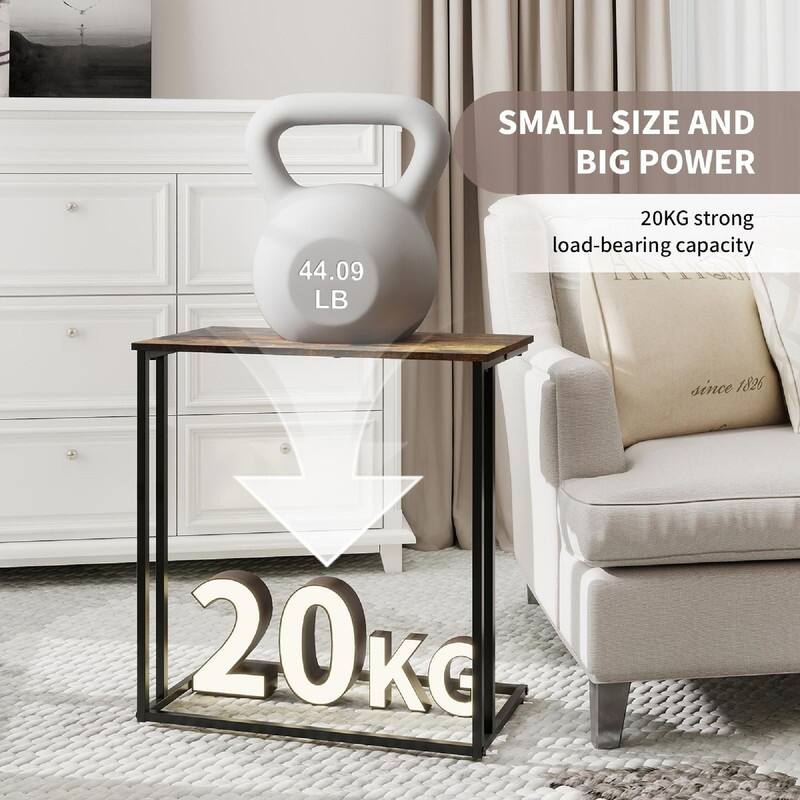 C Shaped End Table