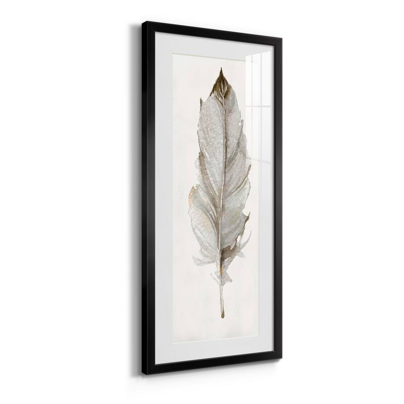 Neutral Feather II-Premium Gallery Framed Print