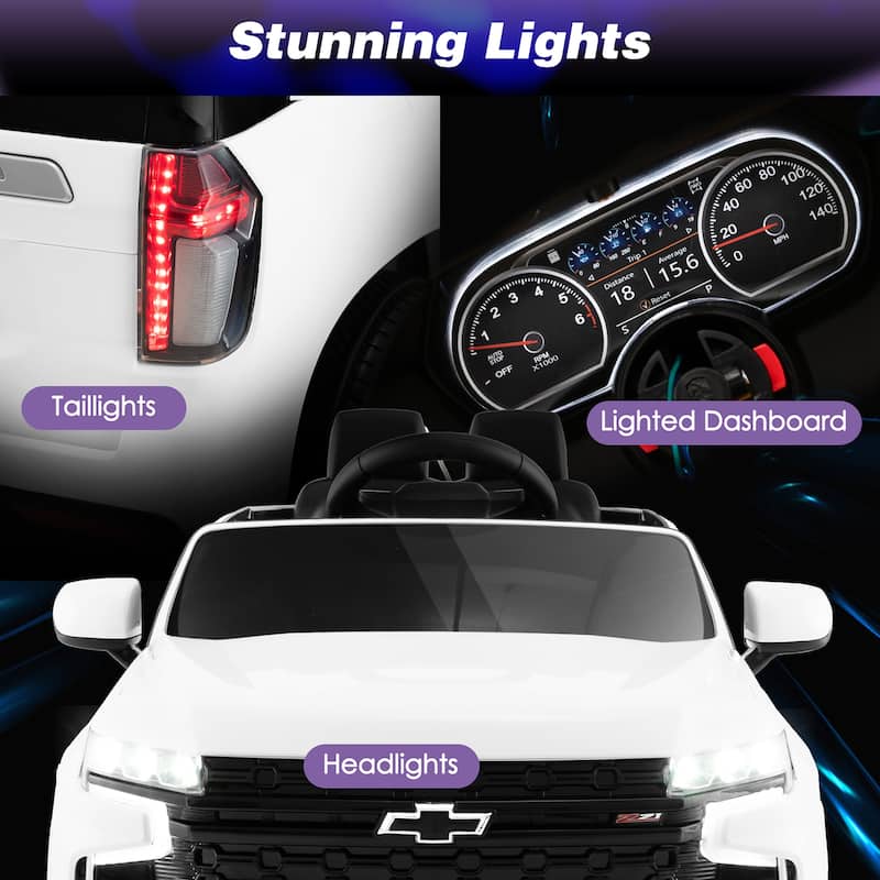 Gymax 12V Kids Ride On Car Chevrolet Tahoe Electric Truck SUV Remote - See Details