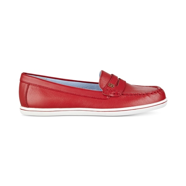 tommy hilfiger butter leather loafers