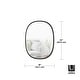 preview thumbnail 15 of 17, Umbra HUB OVAL Wall Mirror
