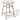 Laguna Hdpe All Weather Outdoor Patio 35" Round Counter Table