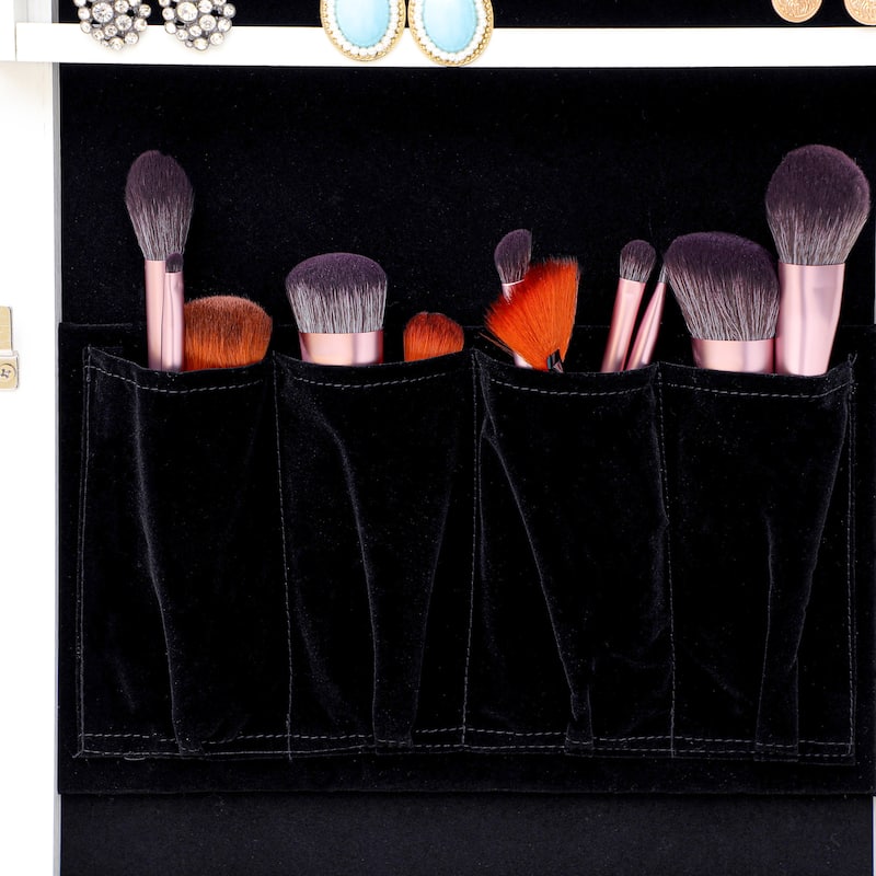 MDF Jewelry Storage Mirror Cabinet With LED Lights