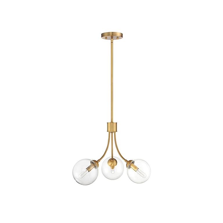 Meridian M10057 3 Light 18" Wide Chandelier
