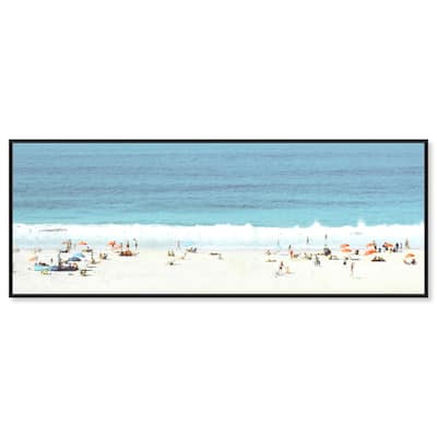 Beach Panorama Love Panoramic Canvas by Art Remedy
