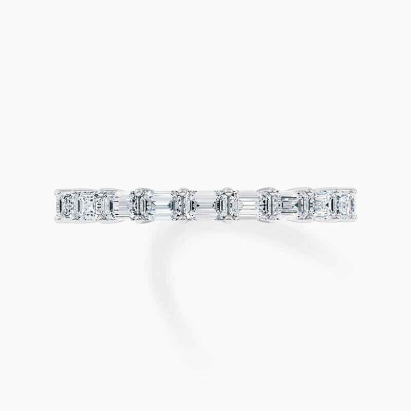 Auriya 14k Gold Emerald East-West Lab Grown Diamond Half Eternity Band 1.10 - 3.75 ct. tw. (F-G, VS)