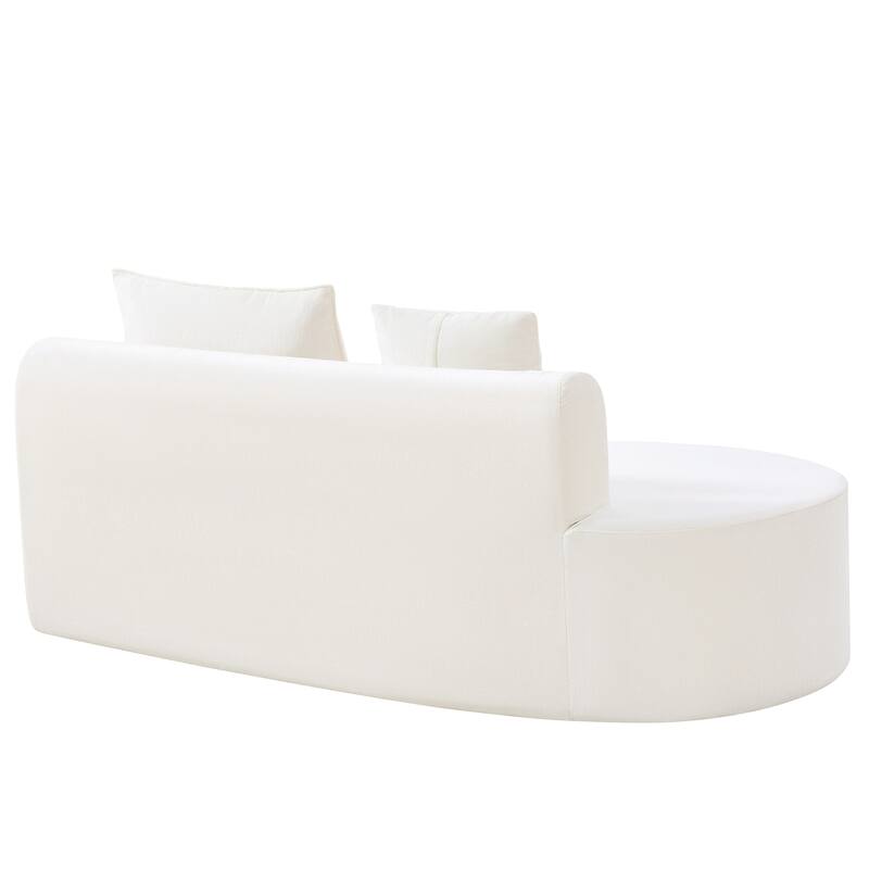 Christopher Knight Home - Curved Modular 138.6" Upholstered Sectional Sofa