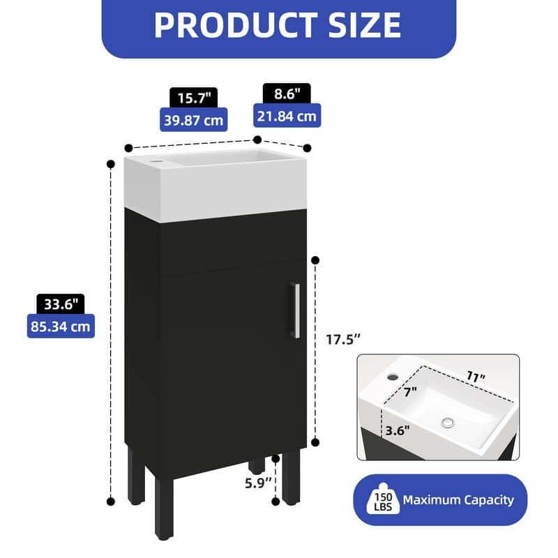 Moasis Bathroom Vanity with Sink Combo Bathroom Cabinet