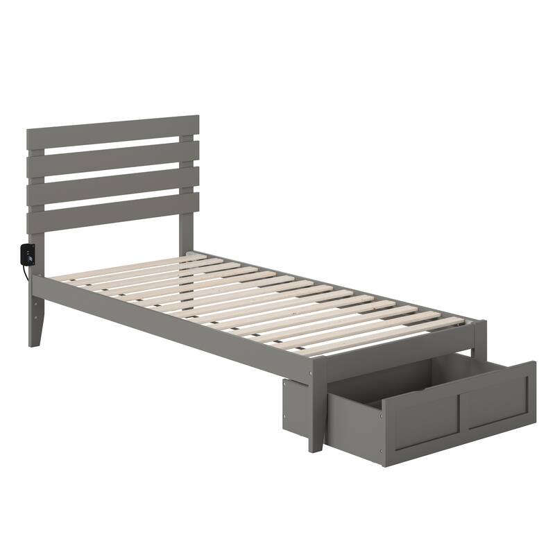 Oxford Platform Bed with Foot Drawer