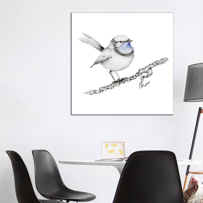 iCanvas "Royal Blue Bird" by Joanna Haber Canvas Print - 37x37x1.5