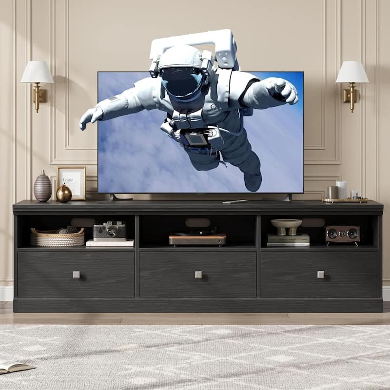 Modern TV Console Table, TV Stand with Storage Drawer - N/A