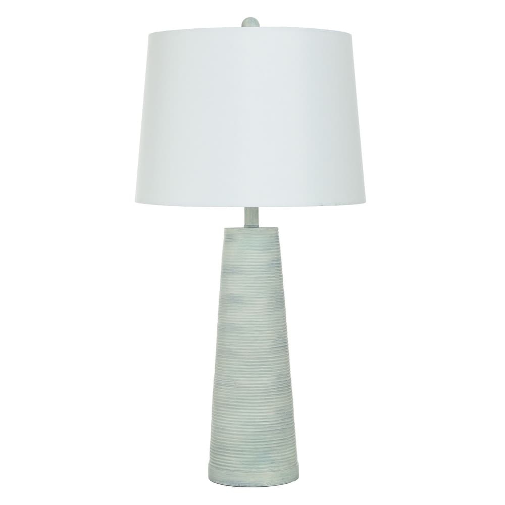 Conical - Table Lamp - Made of Polyresin - White Linen Shade - 31"H