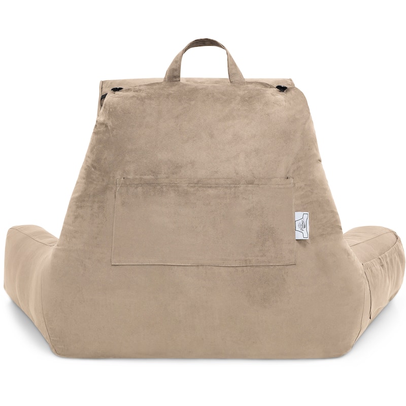 Husband Bedrest Micro-Suede Reading Pillow