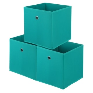 3 Pack Storage Cubes 12 x 12 x 12 Inch Foldable Fabric Storage Bin ...
