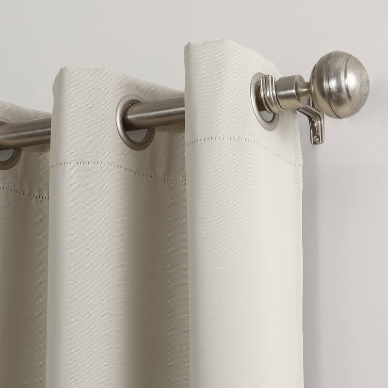Sun Zero Saxon Energy Saving Blackout Grommet Curtain Panel, Single Panel